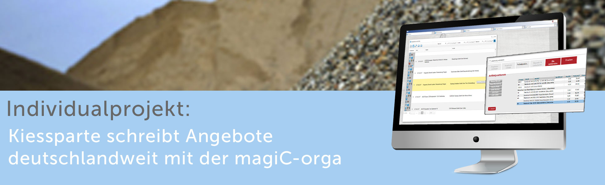 Angebote mit der magiC-orga